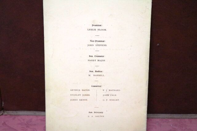 1936 Gallery First Nighters Club Signed Menu  Stanley Lupino  