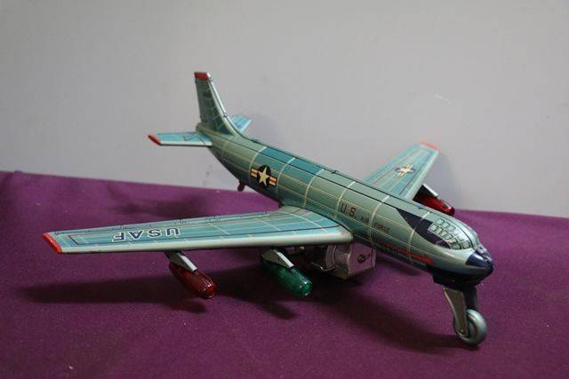 1957 TN Nomura Japan Battery Operated Strato Jet Toy 
