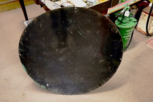 1965 Round  Castrol Z Distributor Enamel Adv Sign 