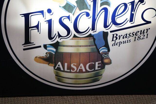 Vintage Fischer Alsace Beer Double Sided Light Box. # | XXXX Antique ...