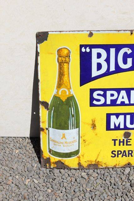 Big Tree Sparkling Wine Enamel Advertising Sign.# | XXXX ...