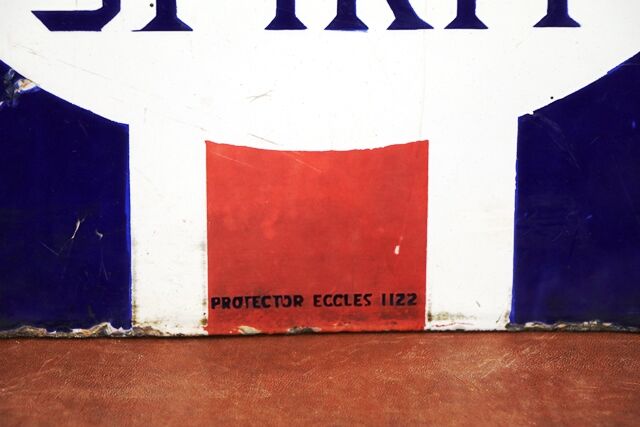A BP Motor Spirit Union Jack Double Sided Enamel Sign 