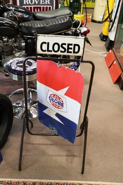 A Garage Forecourt Golf Petrol Spinning Tin Sign 