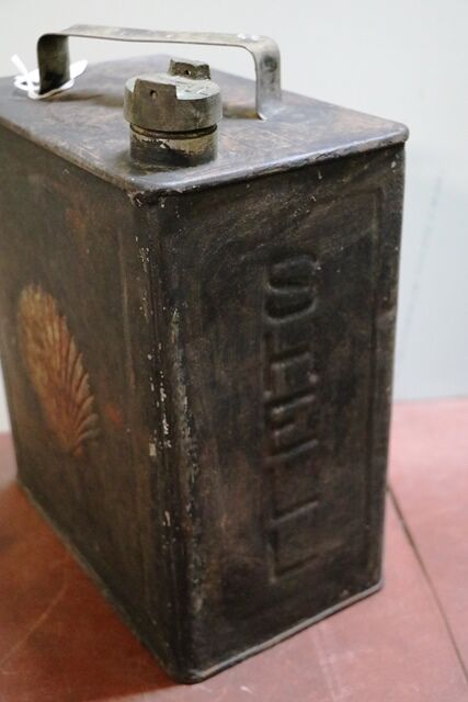 A Lovely Original Shell 2 gallon Running Board Fuel Can
