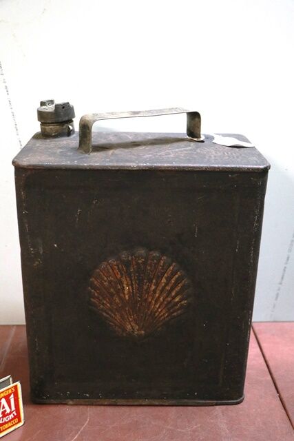 A Lovely Original Shell 2 gallon Running Board Fuel Can