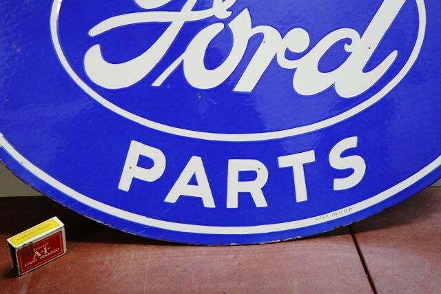 A Original Ford Genuine Parts Oval Double Sided Enamel Sign 