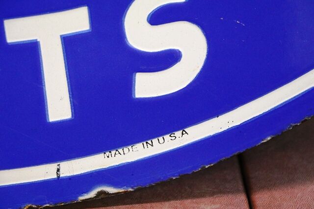 A Original Ford Genuine Parts Oval Double Sided Enamel Sign 