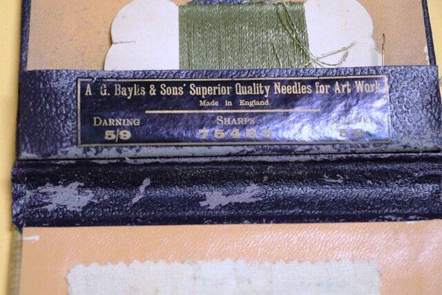 A Vintage AGBaylis and Sons Hard Cover Needles Book 