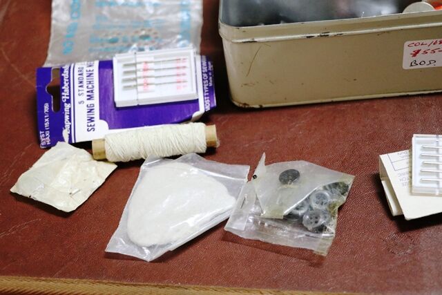 A Vintage Boxed Sewing Machine Attachments Kit