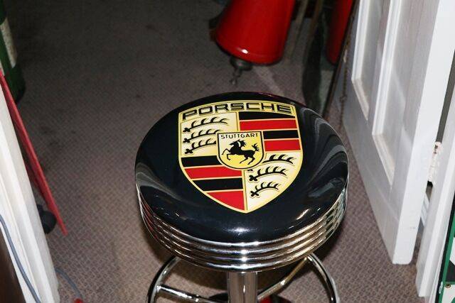 Adjustable Garage Bar Stool PORSCHE XXXX Antique Complex