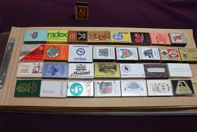 Album of 148 Vintages Match Boxes  