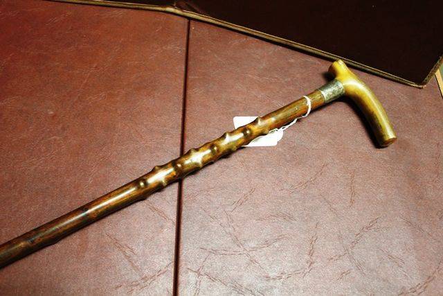 Antique Horn Handle And Blackthorne Walking Stick