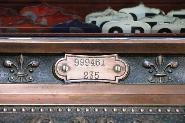 Antique National Bronze + Copper Finish Cash Register Model 235 Complete with A