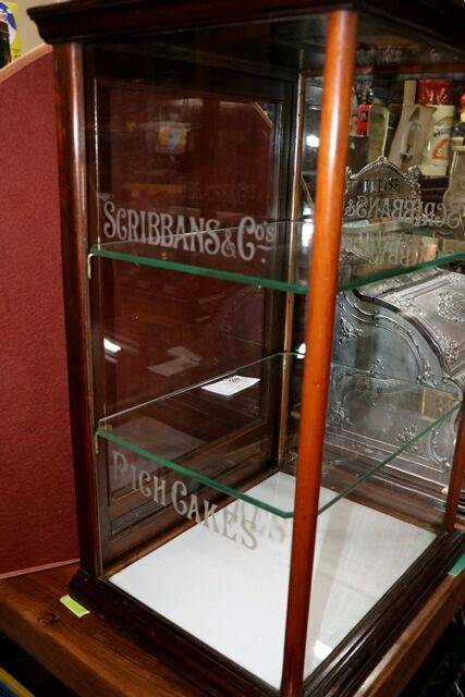 Antique Scribbans and co Rich Cakes Shop Counter Cabinet 