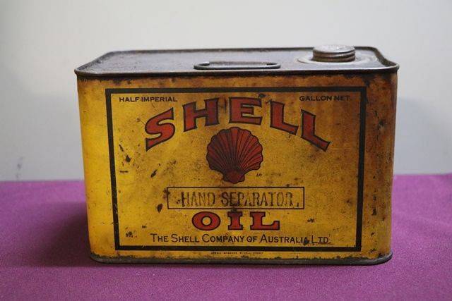 Australian Shell Half Gallon Hand Separator Agricultural Oil Tin | XXXX ...
