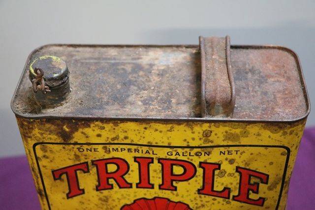 Australian Shell Triple SAE50 One Gallon Motor Oil Tin