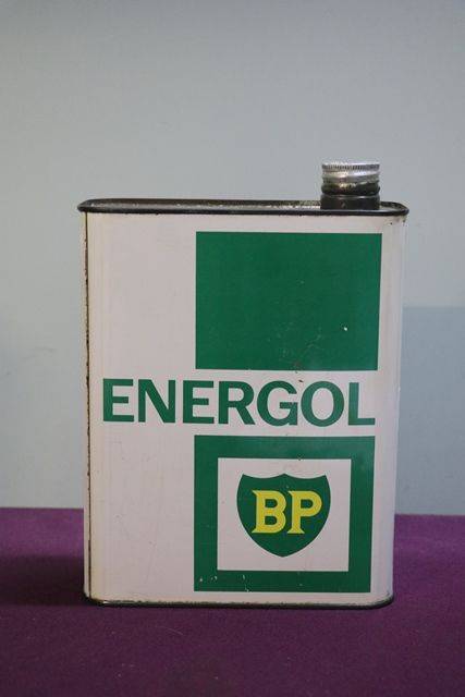 Bp Energol Hd 2 Litres Motor Oil Tin Xxxx Antique Complex