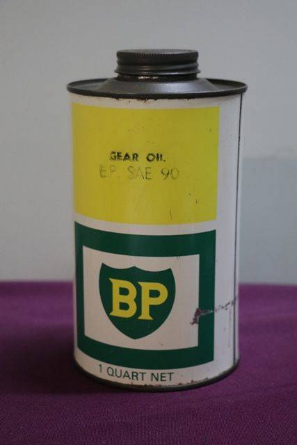 BP One Quart EP SAE 90 Gear Oil Tin 