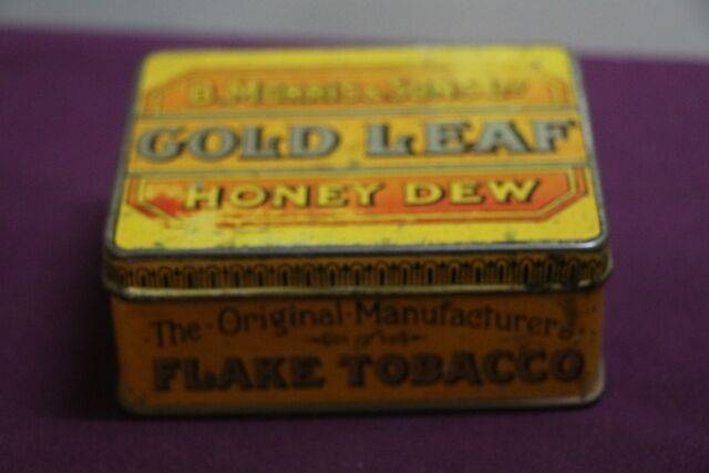 COL BMorris and Sons Gold Leaf Honey Dew Tobacco Tin 