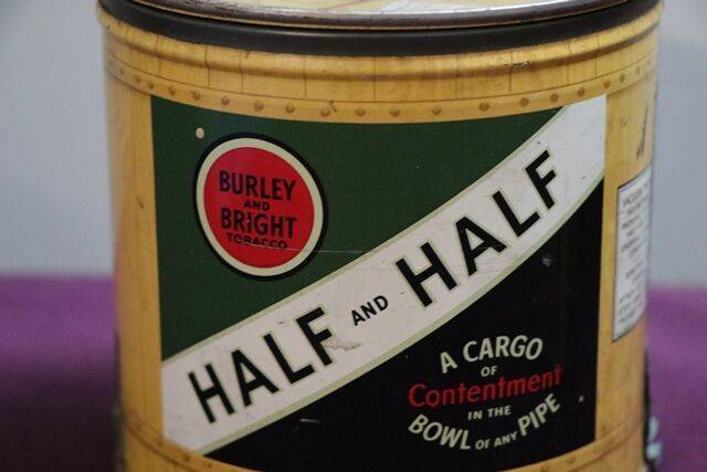COL Burley and Bright Half and Half Pipe Tobacco Tin 