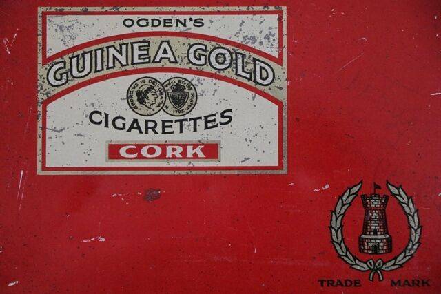 COL Ogdenand39s Guinea Gold Cigarettes Cork Tin 
