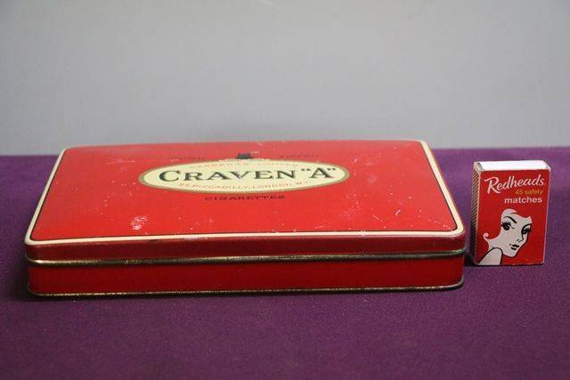 Carven andquotAandquot CorkTipped Virginia Carreras Limited Cigarettes Tin