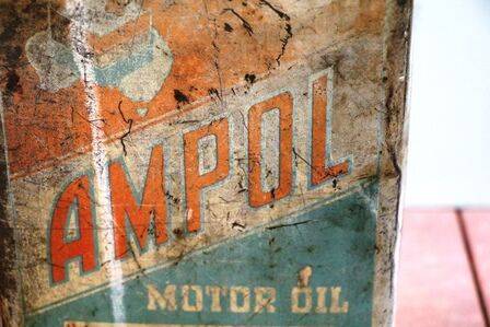 Early Ampol Chevron Perfect Protection 1gl Motor Oil Tin