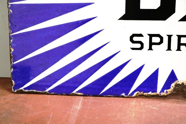 Early BP Motor Spirit Irish Flash Double Sided Enamel Sign