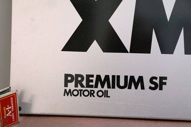 Genuine SHELL XMO Premium SF Motor Oil Tin Sign