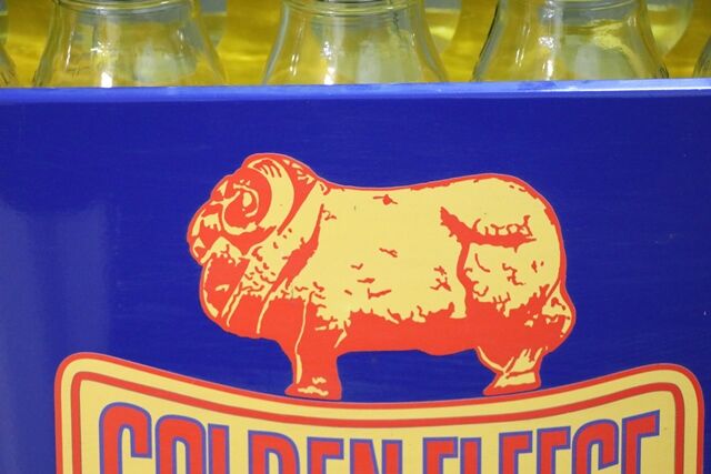 Golden Fleece Ram on Bone 10 Bottle Motor Oil Rack