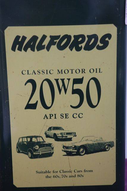 Halfords 20W 50 Motor Oil 5 Litre Tin 
