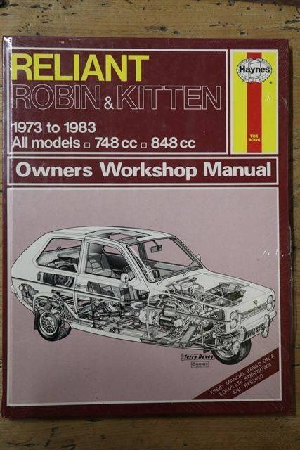 Haynes Owners Workshop Manual Reliant Robin and Kitten 1973 to 1983