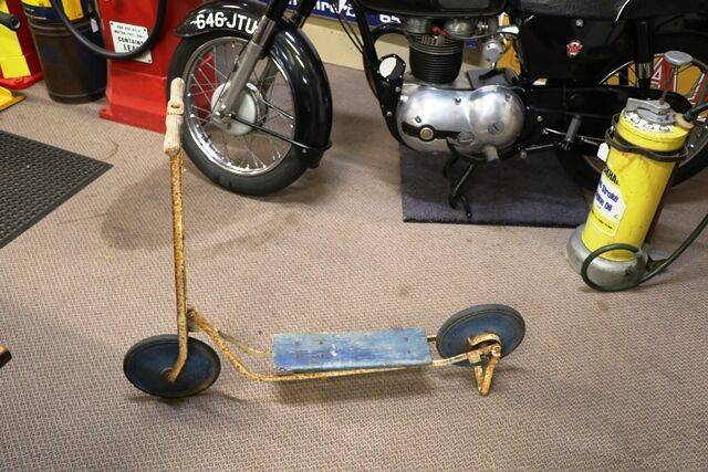 Large Vintage Childs Scooter with Brake Stand