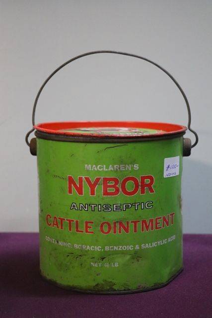 Maclarenand39s Nybor Antiseptic Cattle Ointment Pictorial 4 Lb Farming  Tin 