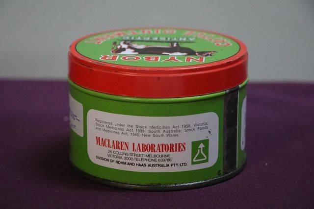 Maclarenand39s Nybor Antiseptic Cattle Ointment Pictorial Farming  Tin 