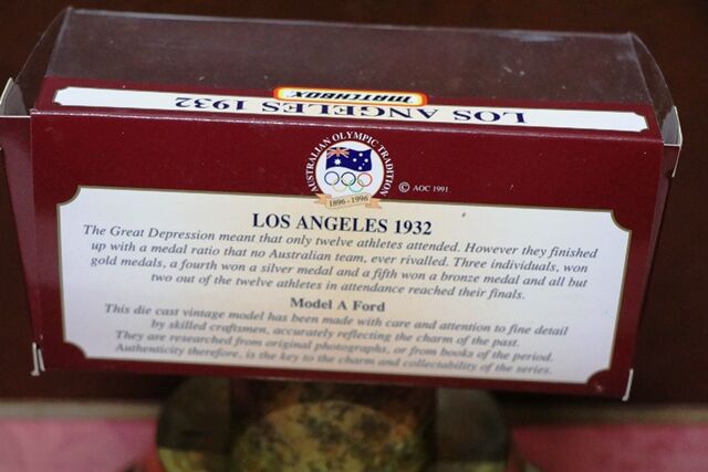 Matchbox Olympic Heritage Collectable Los Angeles 1932
