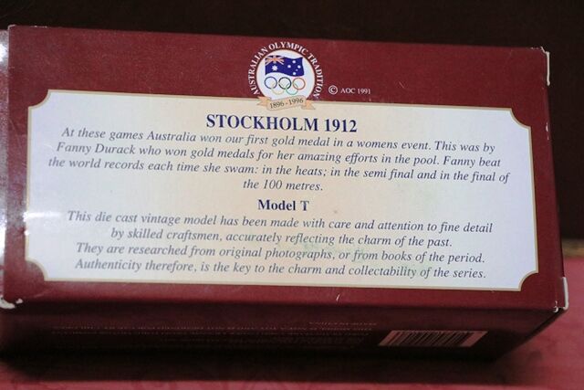 Matchbox Olympic Heritage Collectable Stockholm 1912