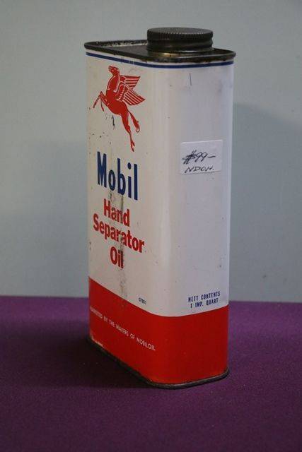 Mobil Hand Separator Oil One Quart Motor Oil Tn 