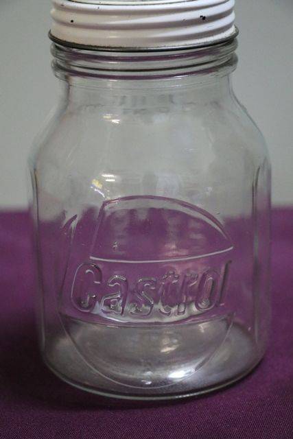 Near Mint Castrol L Pint Bottle + Tin Top 