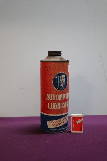 Neptune Automotive Lubricant Two Stroke Quart Motor Oil Tin 
