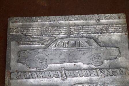 New Ford Cortina MK 1 Advertising Printers Block 