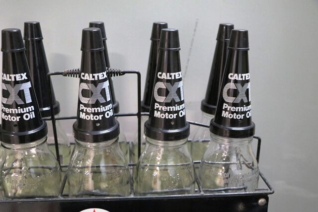 Original Caltex CXT Motor Oil Double Sided 10 Bottle Rack