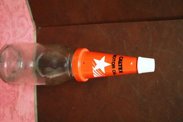Original Caltex Motor Oil 1 Litre Bottle with Genuine Top
