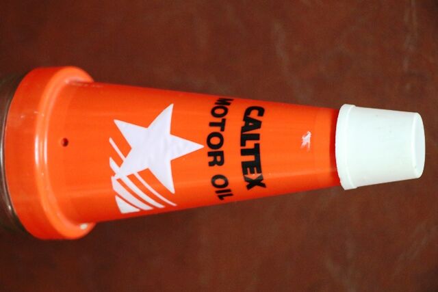 Original Caltex Motor Oil 1 Litre Bottle with Genuine Top