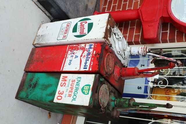 Original Early Cast Top Castrol Motor Oil Hi Boy