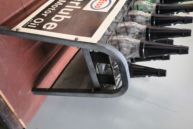 Original Esso Superlube GTD Double Sided 10 Bottle Oil Rack