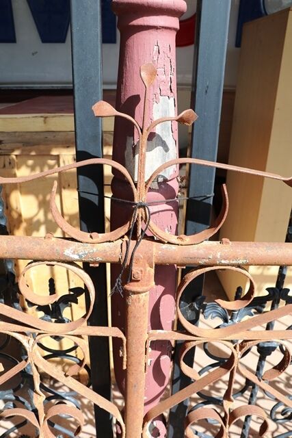Pair of Antique 10 foot Federation Wrought Iron Gates 