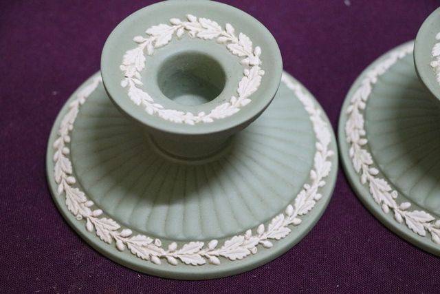 Pair of Vintage English Wedgwood Candlesticks 