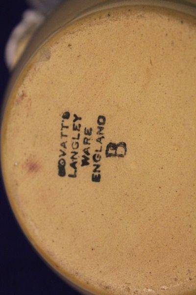 Rare + Early Lovatts Langely Ware Players Pub Jug C20th century
