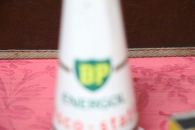 Rare Vintage BP Energol ViscoStatic Tin Top with Dust Cap